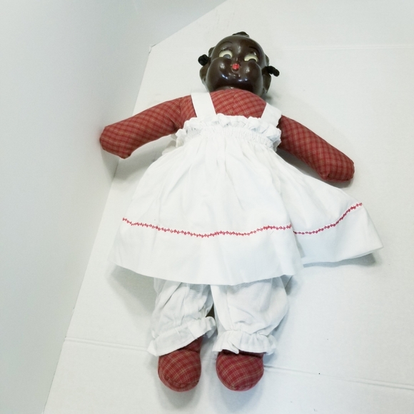 Vintage Handmade Cloth Doll - Picture 2 of 15